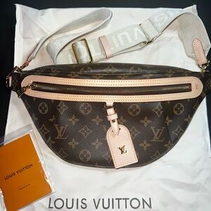 New Boutique inspired bumbag bag mono canvas guitar strap